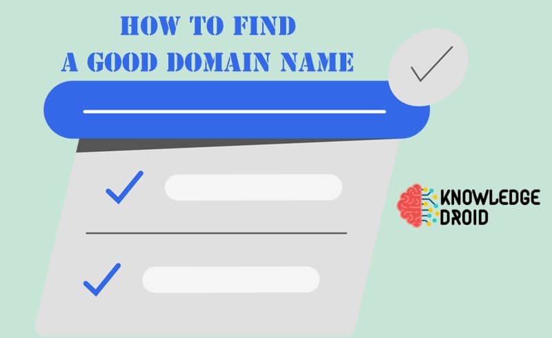 a good domain name